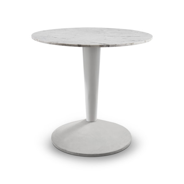 Marble pedestal online dining table